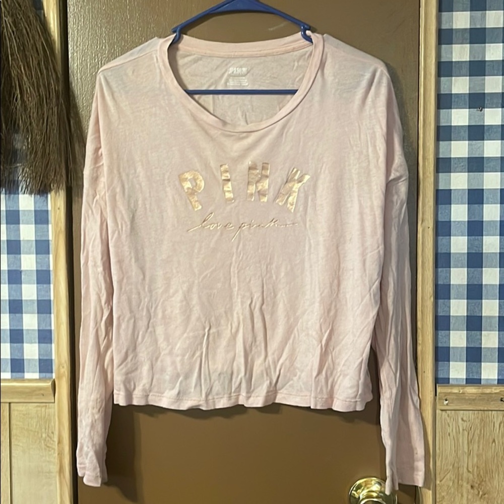 Pink long sleeve shirt